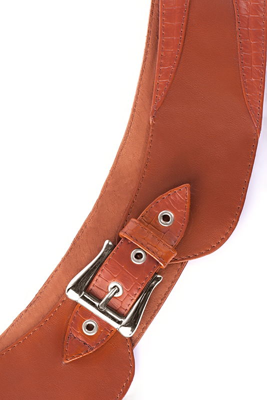 Ceinture habillee sur mesure orange corail